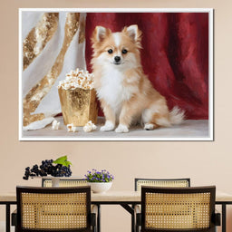 Pomeranian Popcorn Soiree - NicheCanvas