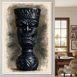 Ancient Totem Of The Island Spirit - NicheCanvas
