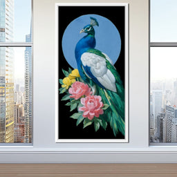 Majestic Peacock Blossoms - NicheCanvas