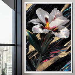 Radiant Petals Night Elegance - NicheCanvas