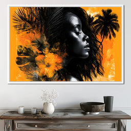 Golden Solitude Tropics Rising - NicheCanvas