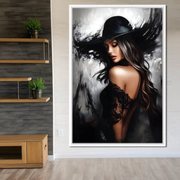 Noir Elegance Shadowscape - NicheCanvas