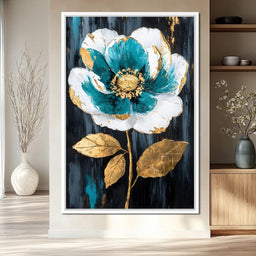 Golden Petal Repose - NicheCanvas