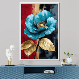 Golden Blossom Radiance - NicheCanvas