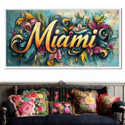 Miami Floral Wonder - NicheCanvas