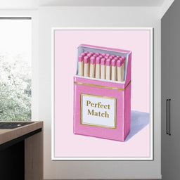 Perfect Match Pink Matchbox - NicheCanvas