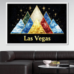Vegas Golden Horizon of Night Stars - NicheCanvas