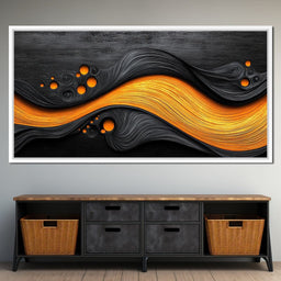 Noir & Gold Symphony - TooplesArt - NicheCanvas