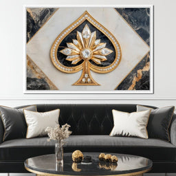 Golden Ace Diamond Blossom - NicheCanvas