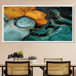 Amber And Teal Delta - TooplesArt - NicheCanvas