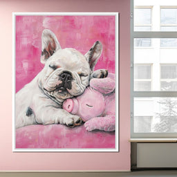Slumbering Frenchie Dreams - NicheCanvas
