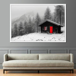 Cabin Solitude Winter Tale - NicheCanvas