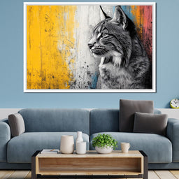 Majestic Wildcat Reflections - NicheCanvas