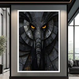 Obsidian Elephant Guardian - NicheCanvas