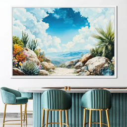 Desert Oasis Beyond Horizons - NicheCanvas