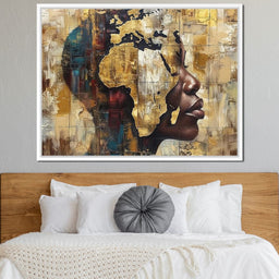 Golden Silhouette Reverie - Sakeem Gibbs - NicheCanvas