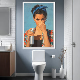 Bathroom Spray Portrait - NicheCanvas
