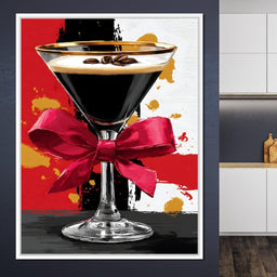 Espresso Martini Red Bow - NicheCanvas