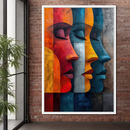 Chromatic Contours Converge - NicheCanvas