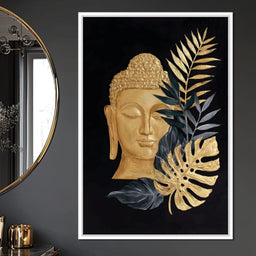 Golden Buddha Botanical Calm - NicheCanvas