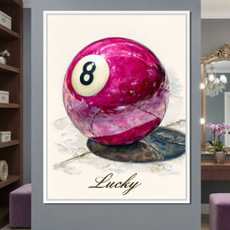 Lucky Eight Billiard Ball - NicheCanvas