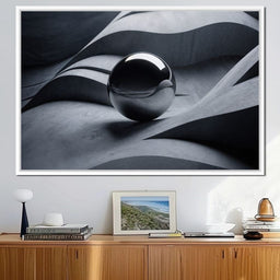 Black Mirror Sphere - TooplesArt - NicheCanvas