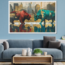 Wall Street Showdown - NicheCanvas