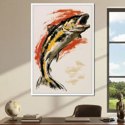 Leaping Through The Vivid Current - NicheCanvas