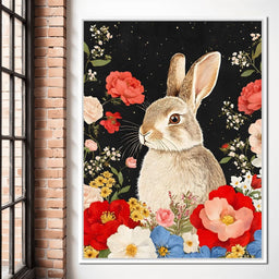 Meadow Dreams with Bunny - NicheCanvas