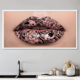 Enchanted Koi Elegance Lips - NicheCanvas