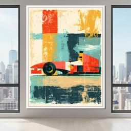 Grand Prix Abstract Motion - NicheCanvas