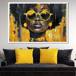 Golden Solitude Statement - Sakeem Gibbs - NicheCanvas