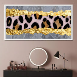 Golden Leopard Marble Rift - NicheCanvas