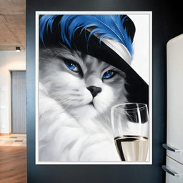 Glamour Feline Elegance - NicheCanvas