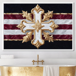 Baroque Gold Cross Majesty - NicheCanvas