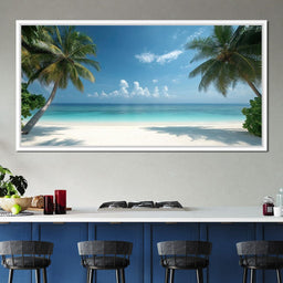 Tropical Tranquility Shoreline - NicheCanvas