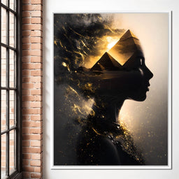 Golden Desert Queen Awakening - NicheCanvas