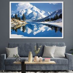 Mountain Reflections Tranquil - NicheCanvas