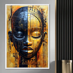 Golden Dreams Masked Essence - NicheCanvas