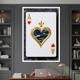 Gilded Heart Ace Royale - NicheCanvas