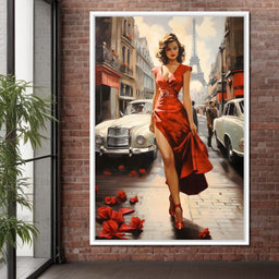 Glamour in the Streets of Paris - NicheCanvas