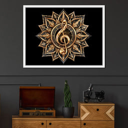 Golden Resonance Within Sacred Geometry - NicheCanvas