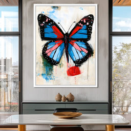 Vibrant Ascent of the Painted Wing - NicheCanvas