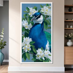 Peacock Radiance Blossoms - NicheCanvas