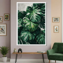 Monstera Garden Stillness - NicheCanvas