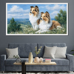 Pastoral Collie Companions - NicheCanvas