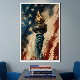Liberty Igniting The Storm - NicheCanvas