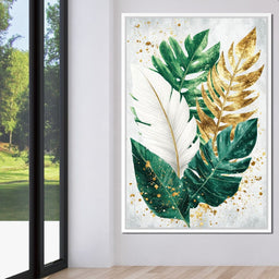 Golden Leaf Rhythm in Nature - NicheCanvas