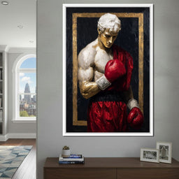 Golden Frame Boxing Champion - NicheCanvas