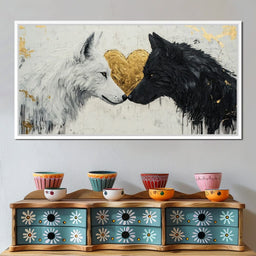 Eternal Bond of Wolves - NicheCanvas